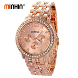 MINHIN Luxury Women Dress Watches New Design Quartz Wristwatches Fashion Casual Gold/Silver/Rose Gold Colors Bracelet Watch - one46.com.au