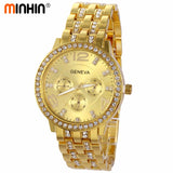 MINHIN Luxury Women Dress Watches New Design Quartz Wristwatches Fashion Casual Gold/Silver/Rose Gold Colors Bracelet Watch - one46.com.au