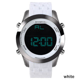 men sports watches men digital watches LED display rubber band watch BOAMIGO fashion brand red clock 30M waterproof wristwatches - one46.com.au