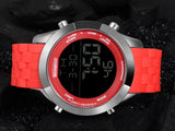 men sports watches men digital watches LED display rubber band watch BOAMIGO fashion brand red clock 30M waterproof wristwatches - one46.com.au