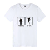 Your Wife My Wife Short Pop Sleeve Tshirts Cotton Men Fashion Funny Casual Tee Shirt For Men/Women T-shirt Plus Size 4XL - one46.com.au