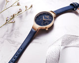 NAVIFORCE Women Fashion Blue Quartz Watch Lady Leather Watchband High Quality Casual Waterproof Wristwatch Gift for Wife 2019 - one46.com.au