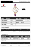NAVIFORCE Women Fashion Blue Quartz Watch Lady Leather Watchband High Quality Casual Waterproof Wristwatch Gift for Wife 2019 - one46.com.au
