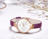 NAVIFORCE Women Fashion Blue Quartz Watch Lady Leather Watchband High Quality Casual Waterproof Wristwatch Gift for Wife 2019 - one46.com.au