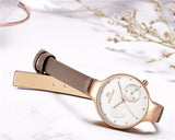 NAVIFORCE Women Fashion Blue Quartz Watch Lady Leather Watchband High Quality Casual Waterproof Wristwatch Gift for Wife 2019 - one46.com.au