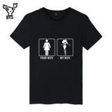 Your Wife My Wife Short Pop Sleeve Tshirts Cotton Men Fashion Funny Casual Tee Shirt For Men/Women T-shirt Plus Size 4XL - one46.com.au