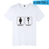 Your Wife My Wife Short Pop Sleeve Tshirts Cotton Men Fashion Funny Casual Tee Shirt For Men/Women T-shirt Plus Size 4XL - one46.com.au