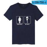 Your Wife My Wife Short Pop Sleeve Tshirts Cotton Men Fashion Funny Casual Tee Shirt For Men/Women T-shirt Plus Size 4XL - one46.com.au