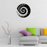 DIY Piano Acrylic Mirror Wall Clock Modern Home Decor Living Room Wall Sticker Clocks E2S - one46.com.au