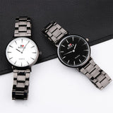 Mens Watches Top Brand Luxury Men's Watch Men Watch Fashion Black Stainless Steel Watch Men Clock kol saati relogio masculino - one46.com.au