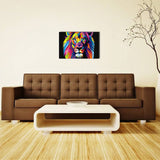 10729 Colorful Animal Lion Frameless Painting Canvas Decorative Painting Art Canvas Modern Home Decoration Painting - one46.com.au