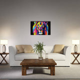 10729 Colorful Animal Lion Frameless Painting Canvas Decorative Painting Art Canvas Modern Home Decoration Painting - one46.com.au