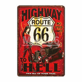 [ Mike86 ] SHELL Champion Indian Mobil Route 66 Motor Oil Tin SIGN Dad Garage decor Tire Poster old Metal Painting FG-213 - one46.com.au