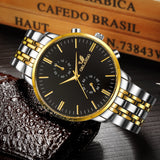 Men's Wrist Watches Mens Watches Top Brand Luxury Orlando Clock Stainless Steel Men's Watch Men erkek kol saati reloj hombre - one46.com.au