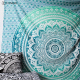 Indian Mandala Tapestry Wall Hanging Multifunctional Tapestry Boho Printed Bedspread Cover Yoga Mat Blanket Picnic cloth - one46.com.au