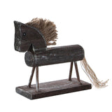 14*13cm Europe Style Handmade Wood Horse Natural Creative Gifts Desk Decoration Cavalo Animals Figurines Ornaments - one46.com.au
