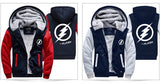 2019 Winter The  Jackets men hipster Coat Anime Justice League Hooded fashion Thick Zipper Sweatshirt fleece tracksuit down - one46.com.au