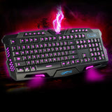 Original Gaming Keyboard USB Tricolor Background lighting 3 Colors Backlit Wired 108 Keys Keyboard for Desktop Laptop PC - one46.com.au