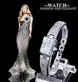 Women Vintage Luxury Gold + Silver Watches Elegant Quartz Fashion Rectangle Dial Watch Carved Pattern Bracelet Casual WristWatch - one46.com.au
