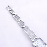 Women Vintage Luxury Gold + Silver Watches Elegant Quartz Fashion Rectangle Dial Watch Carved Pattern Bracelet Casual WristWatch - one46.com.au