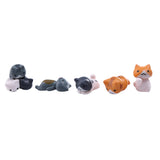 Hot Sell 6 Pcs/Set Cute Cartoon Lazy Cats For Micro Landscape Kitten Landscape Home Garden Decorations Random Color - one46.com.au