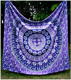 Home Furnishing Bohemian Mandala Tapestry Wall Hanging Sandy Beach Picnic Throw Rug Blanket Camping Tent Travel Sleeping Pad - one46.com.au