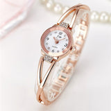 New Fashion Rhinestone Watches Women Luxury Brand Stainless Steel Bracelet watches Ladies Quartz Dress Watches reloj mujer Clock - one46.com.au