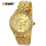 MINHIN Luxury Women Dress Watches New Design Quartz Wristwatches Fashion Casual Gold/Silver/Rose Gold Colors Bracelet Watch - one46.com.au