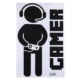 Video Game Gaming Gamer Joystick Wall Stickers Removable Children Room Game Room Wall  Art Decor Sticker - one46.com.au