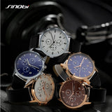 SINOBI Fashion Sports Wrist Watches Multifunction Chronograph Watch Men Luxury Brand Auto Date Quartz Watch relogio masculino - one46.com.au