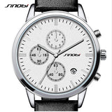 SINOBI Fashion Sports Wrist Watches Multifunction Chronograph Watch Men Luxury Brand Auto Date Quartz Watch relogio masculino - one46.com.au