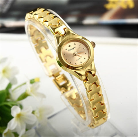 Women Bracelet Watch Mujer Golden Relojes Small Dial Quartz leisure Watch Popular Wristwatch Hour female ladies elegant watches - one46.com.au