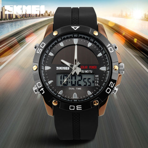 Brand Solar Energy  Men's Quartz Watch Men Sports Watches Relogio Masculino Digital Multifunctional Outdoor Wristwatches SKMEI - one46.com.au