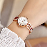 New Fashion Rhinestone Watches Women Luxury Brand Stainless Steel Bracelet watches Ladies Quartz Dress Watches reloj mujer Clock - one46.com.au