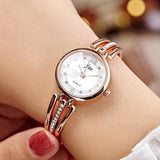 New Fashion Rhinestone Watches Women Luxury Brand Stainless Steel Bracelet watches Ladies Quartz Dress Watches reloj mujer Clock - one46.com.au