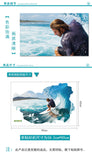 Surfing Wall Stickers For Kids Rooms bedroom living room background 3d Effect wall decals Art Living room Bedroom Home decor - one46.com.au