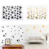 39Pcs/lot DIY Star Wall Stickers Five-pointed Star Removable PVC Home Wall Decals For Living Room Ceiling Decoration - one46.com.au