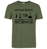 Stand Back I'm Going to Try Science Funny T-Shirt 2019 summer new fashion Streetwear Hip Hop tops tees Men Short Sleeve T shirts - one46.com.au