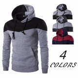 Winter Hoodies Men Sudaderas Hombre Hip Hop Mens Hoodie Decorative Pocket Patchwork Sweatshirt LM58 - one46.com.au