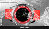 men sports watches men digital watches LED display rubber band watch BOAMIGO fashion brand red clock 30M waterproof wristwatches - one46.com.au