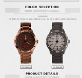 SINOBI watch men watch luxury stainless steel watches fashion auto date mens watches hour clock relogio masculino reloj hombre - one46.com.au