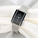 Women Bracelet Watch Silver Square Luxury Crystal Alloy WristWatches Lvpai Brand Women Fashion Men Watch Quartz Dropshiping - one46.com.au