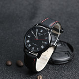 CHRONOS Brand 1898 Business Watch Men Watch Genuine Leather Men's Watch Auto Date Watches Clock relogio masculino reloj hombre - one46.com.au