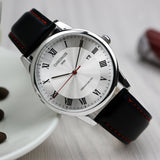 CHRONOS Brand 1898 Business Watch Men Watch Genuine Leather Men's Watch Auto Date Watches Clock relogio masculino reloj hombre - one46.com.au