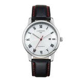 CHRONOS Brand 1898 Business Watch Men Watch Genuine Leather Men's Watch Auto Date Watches Clock relogio masculino reloj hombre - one46.com.au