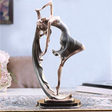Elegant Home Decor Dancing Girl Figurines Table Craft European Miniatures Decorative Doll Wedding Gift Status - one46.com.au