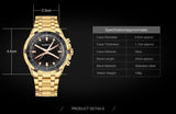 BOAMIGO brand men quartz watch luxury male dress fashion sport watches gold stainless steel gift wristwatches  relogio masculino - one46.com.au