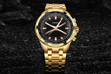BOAMIGO brand men quartz watch luxury male dress fashion sport watches gold stainless steel gift wristwatches  relogio masculino - one46.com.au