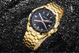 BOAMIGO brand men quartz watch luxury male dress fashion sport watches gold stainless steel gift wristwatches  relogio masculino - one46.com.au