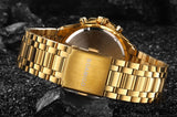 BOAMIGO brand men quartz watch luxury male dress fashion sport watches gold stainless steel gift wristwatches  relogio masculino - one46.com.au
